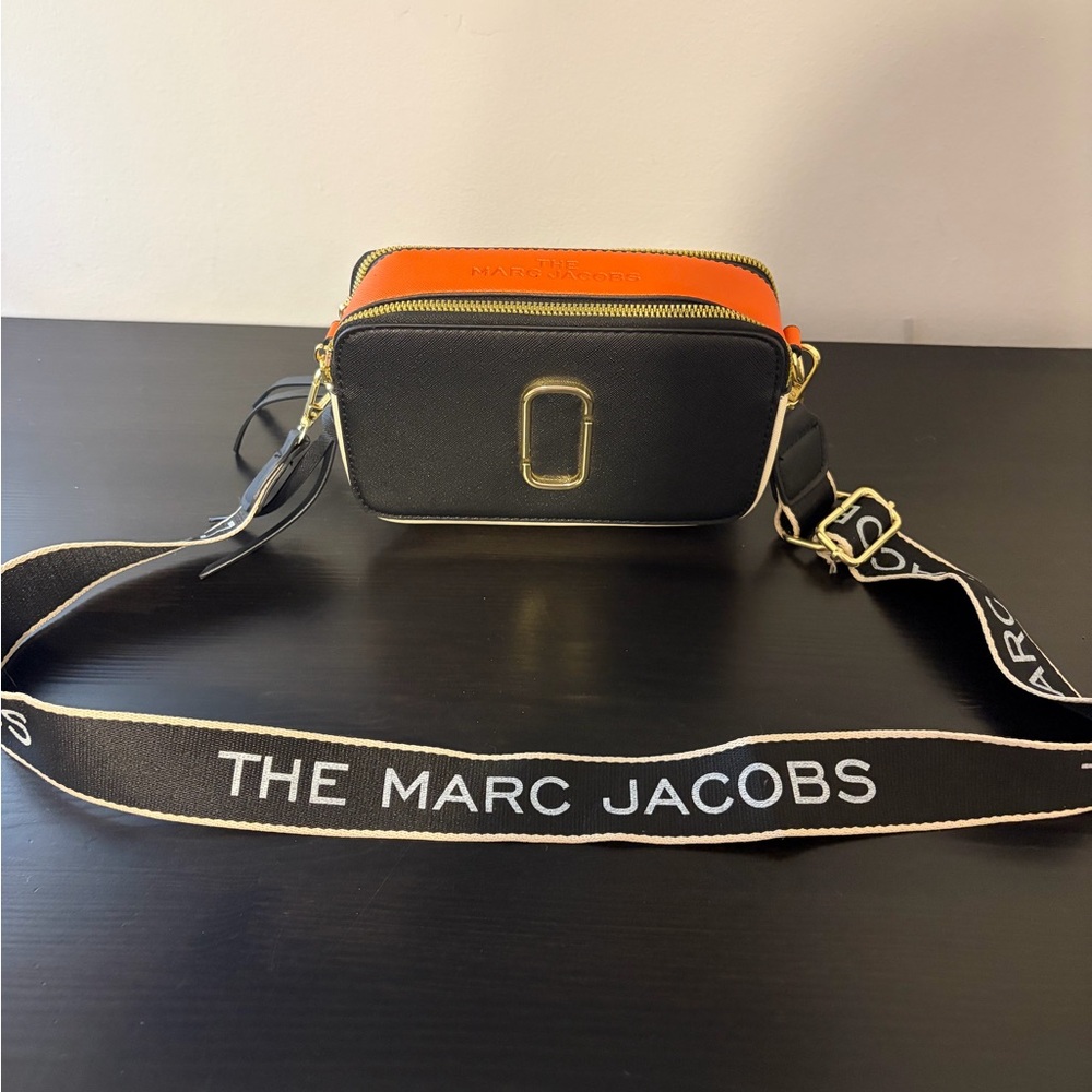 Black and Orange Snapshot Belt Bag